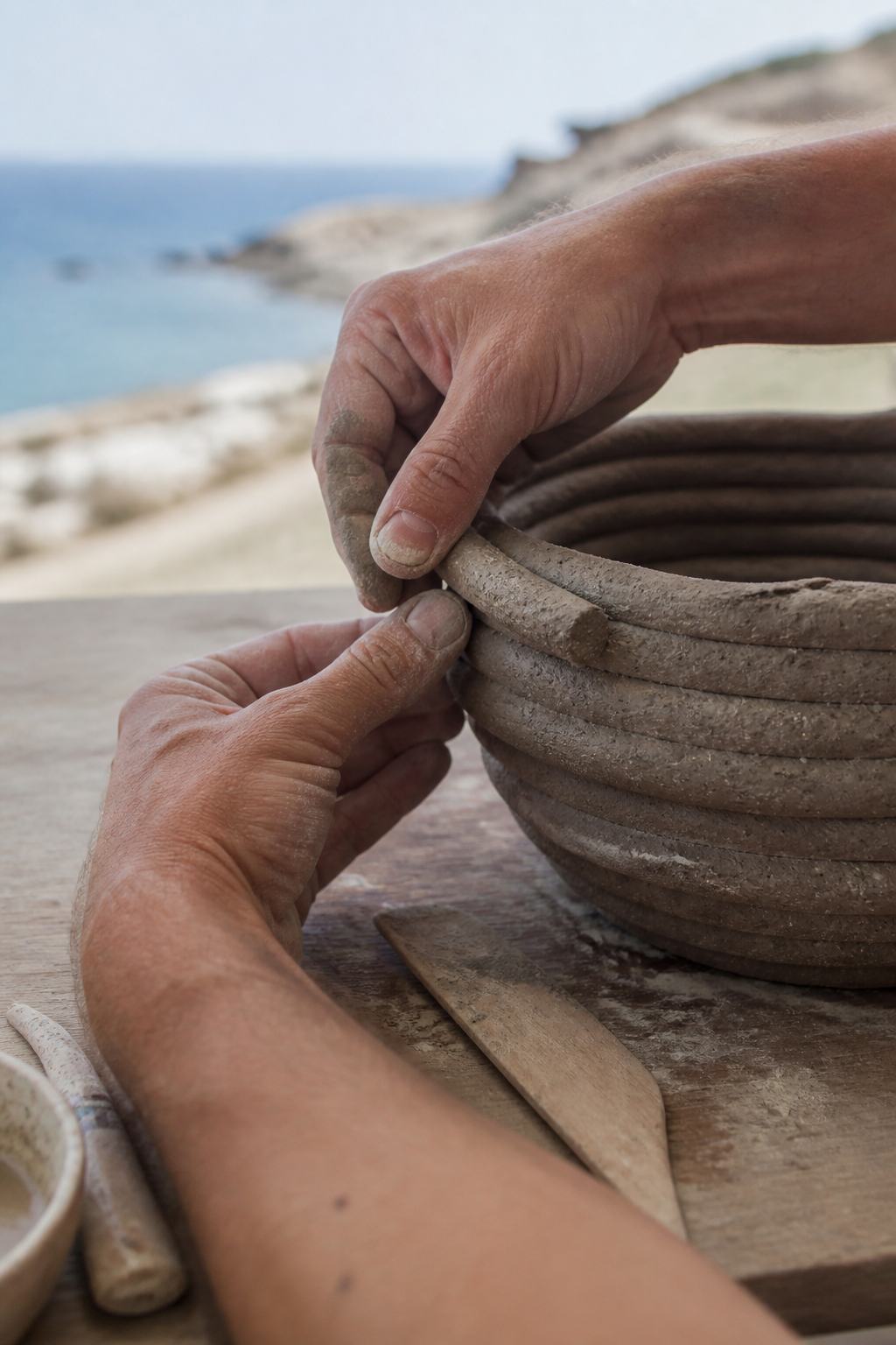 Glazed ceramic bowls and serving ware